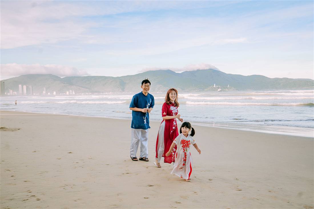 Famille en voyage